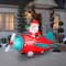 5ft. Animated Airblown® Inflatable Christmas Santa in Vintage Plane